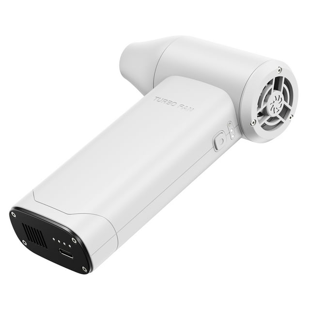 yeacher Portable Turbo Jet Fan with 130,000 RPM High-Speed Brushless Motor, 3-Speed Adjustable, 52m/s Wind Speed, Rechargeable 3000mAh Battery, Multi-Purpose Cleaning Tool for Home, Car, and Office