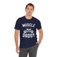 thumbnail image 5 of Muscle Daddy Weightlifter skeleton barbell dad bodybuilder Unisex T-shirt, 5 of 7