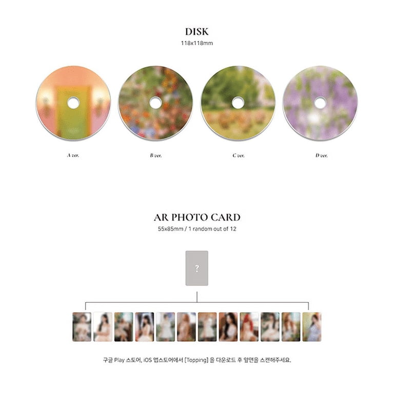 Loona Flip That CD: Random Cover, 100pg Photo Book, AR Photo Card