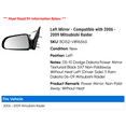 thumbnail image 2 of Left Mirror - Compatible with 2006 - 2009 Mitsubishi Raider 2007 2008, 2 of 2