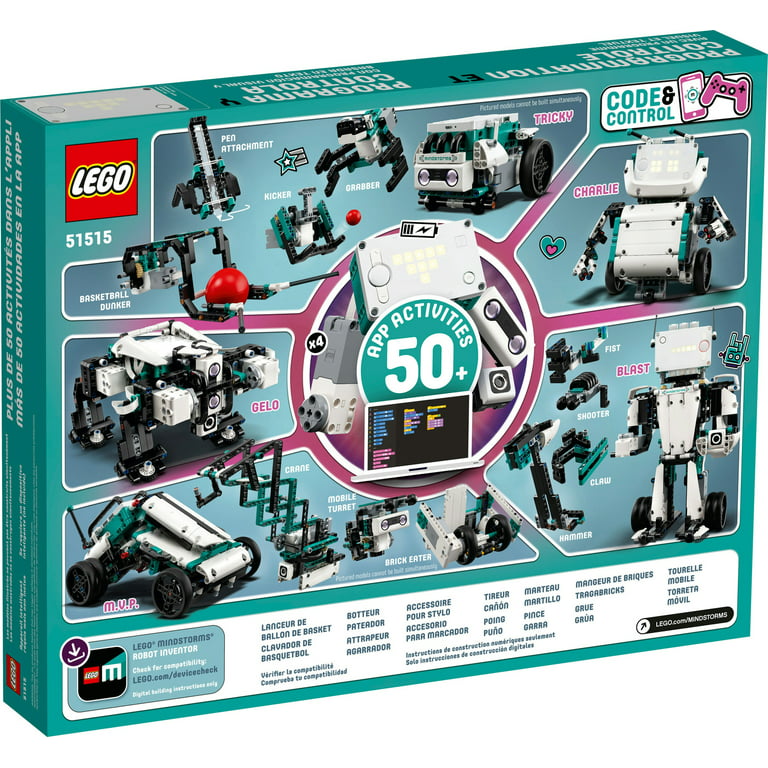 Jeg accepterer det ovn Siden LEGO Robot Inventor 51515 Building Set (949 Pieces) - Walmart.com