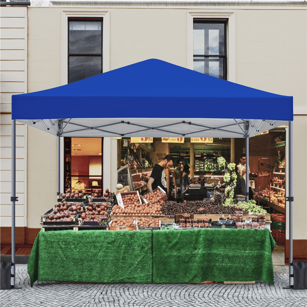 Renwick Instant Pop-up Canopy with One Push To Lock Setup Mechanism, Blue