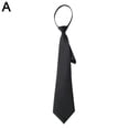 thumbnail image 1 of Zipper Tie For Mens Black Navy Red Wine Red, 1 of 8