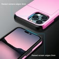 thumbnail image 4 of for iPhone 13 Pro Wallet Case with Sliding Door Hidden Pocket Credit Card Holder Dual Layer Heavy Duty Shockproof Hard PC Hybrid TPU Phone Flip Protective Cover for iPhone 13 Pro, Pink, 4 of 8