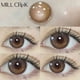 thumbnail image 3 of MILL CREEK-lentes de contacto de Color marrón para miopía, lentes con dioptrías para agrandar, maquillaje de potencia cosmética brillante para ojos, uso anual, 3 of 4