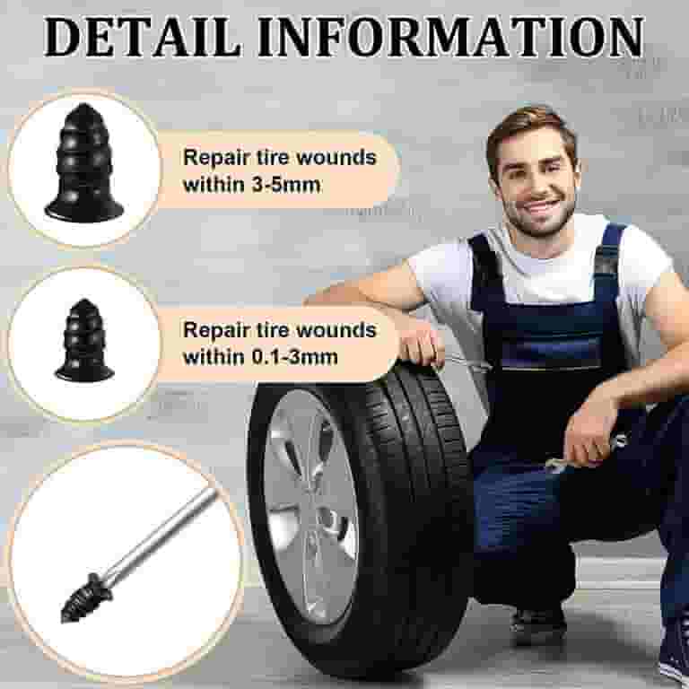 Tire Repair Screw in Rubber Plug Nail Car Tyre Puncture Repair Kit