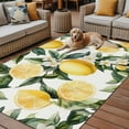 thumbnail image 2 of Fsddascl Yellow Lemon Outdoor Rug for Patio/Deck/Porch, Non-Slip Large Area Rug 4 x 6 Ft, Country Fruit Floral Watercolor Green White Indoor Outdoor Rugs Washable Area Rugs, Camping Rug Carpet, 2 of 5