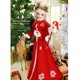 thumbnail image 2 of Vestido y capa de manga larga navideña de moda con patrón de nieve para 1/3 Night Lolita Doll Cosplay Zulema Vestido de muñeca de Navidad, 2 of 8