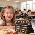 thumbnail image 4 of Kuiaobaty Aztec Pattern Backpack Set with Pencil Case for Boys Girls 17 Inch Backpack and Matching Lunch Bag Lightweight Bookbag and Lunch Box for School Camping, 4 of 7