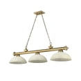 thumbnail image 4 of Z Lite 2306-3BRZ-DGM14 3 x 60W Cordon Medium Dimmable Billiard Light, Golden Mottle, 4 of 7