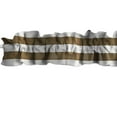 thumbnail image 2 of 1" Wide Stripes Cotton Curtain Sleeve Topper Window Treatment, 2 of 10