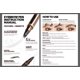 thumbnail image 2 of Espoce Pack de 2 lápices para cejas microblading impermeables, marrón oscuro, 2 of 9