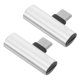 thumbnail image 1 of HEALEEP 2Ud Adaptador Type- 3.5mm Para Auriculares Negro Material Premium Resistente Y Duradero, 1 of 6