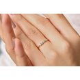 thumbnail image 3 of HeartsAndYou 1.6ct Engagement Ring for Women Baguette Moissanite Cluster Minimalist 18k Yellow Gold Over Silver, 3 of 8