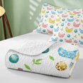 thumbnail image 4 of Erosebridal Chicken Quilt King for Girls, Easter Eggs King Coverlet Set, 3-Piece 1 Bedspread and 2 Pillowcases, 4 of 7