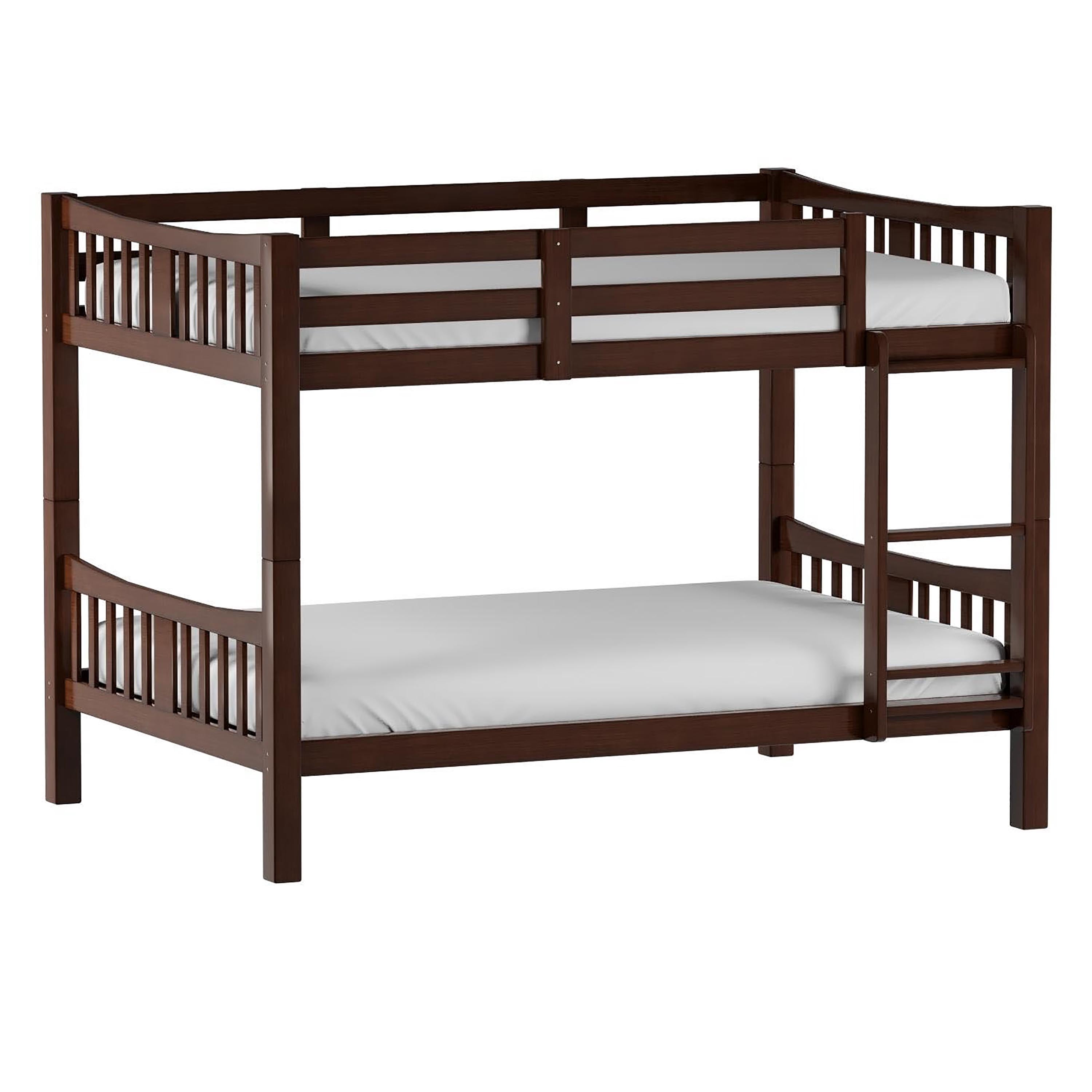 Furniture of America Sophie Wood Bunk Bed, Full/Full, Dark Walnut