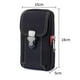 thumbnail image 2 of Riñonera de lona para hombre, monedero para teléfono, cinturón con cremallera, riñonera (estilo 1 negro), 2 of 5