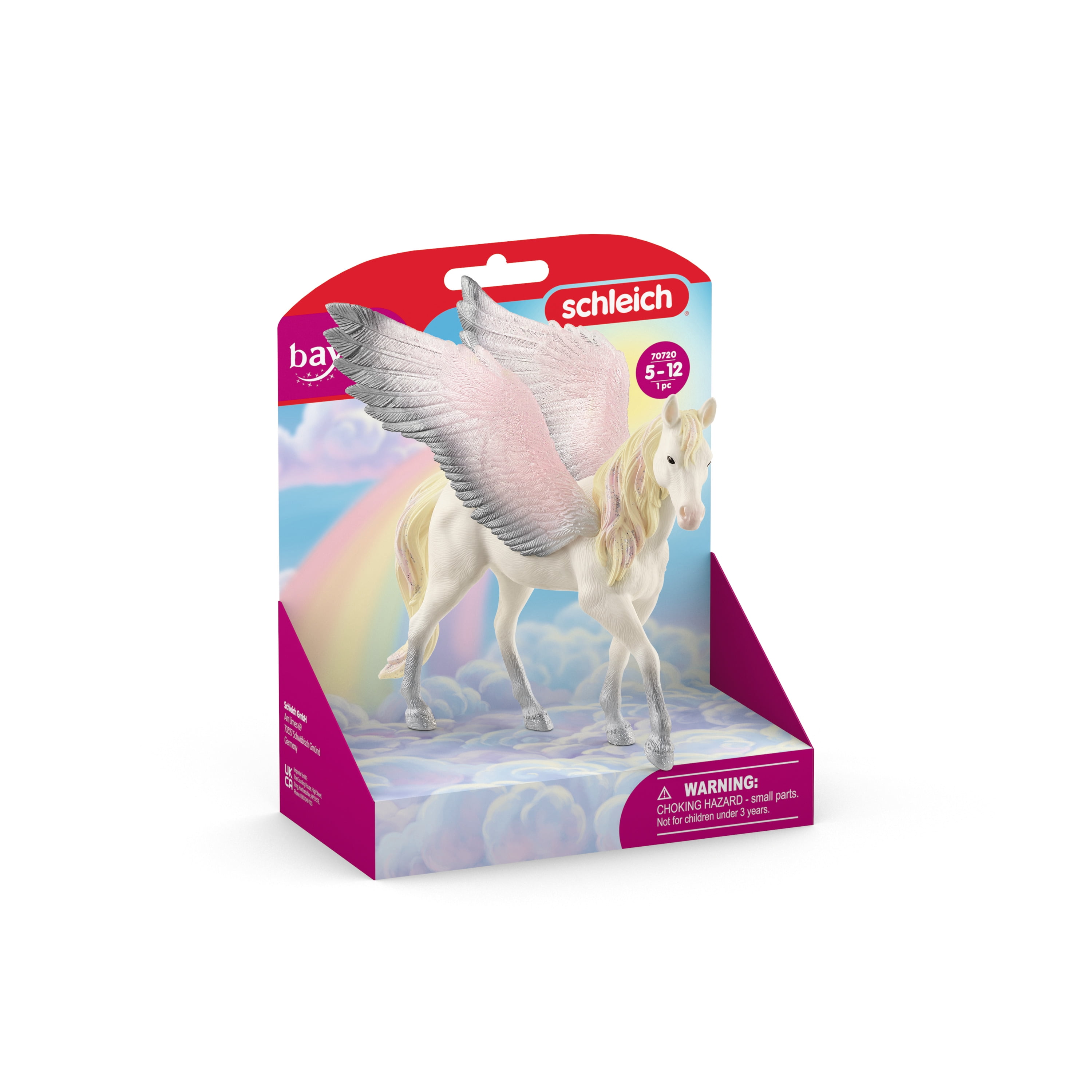 Schleich Bayala - Sunrise Pegasus Mare Figurine - Unicorn Toy with Glittering Wings for Girls and Boys - Fantasy Horse Figure - Kids Ages 5+