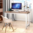 thumbnail image 2 of Costway Wood Computer Desk PC Ordinateur Portable Table Study Workstation Bureau à Domicile, 2 of 10