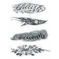 thumbnail image 1 of Pegatinas Tatuaje Impermeables Tatuajes Temporales 4 Uds Letras Brazo, 1 of 9