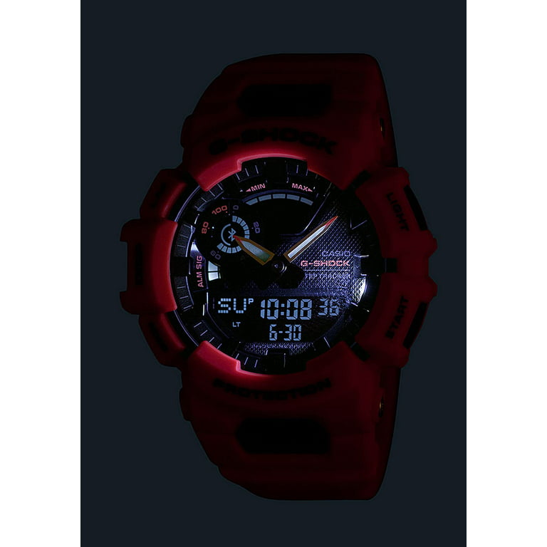 Casio Men's Orange Watch G-Shock Step Count Bluetooth GBA-900-4A