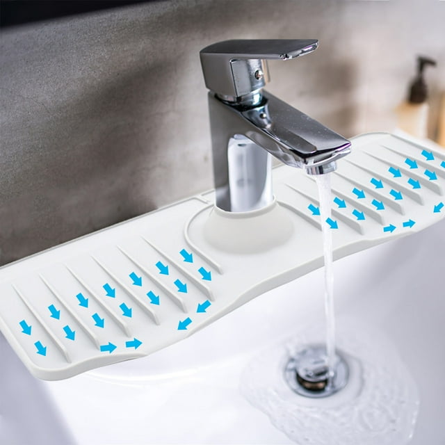 Last Chance Qaailabf Faucet Water Flowing Pad Drying Cushion Pad, Sink Guard Pad For Kitchen And Bathroom