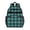 Blue and Black, variant on Purple and Black Checkered Pattern Backpack for School, Cute School Bag with Adjustable Shoulder Straps and Padded Back, 15.25"x11.5"x5.25"