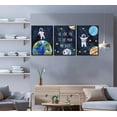thumbnail image 4 of 3 PCS Space Astronaut Canvas wall art Cool Galaxy Planet Poster Picture Colorful Fantasy Universe Painting Fantasy Outer Spaceman Planet Universe Artwork Wall Decor Boys Bedroom Decoration, 4 of 6