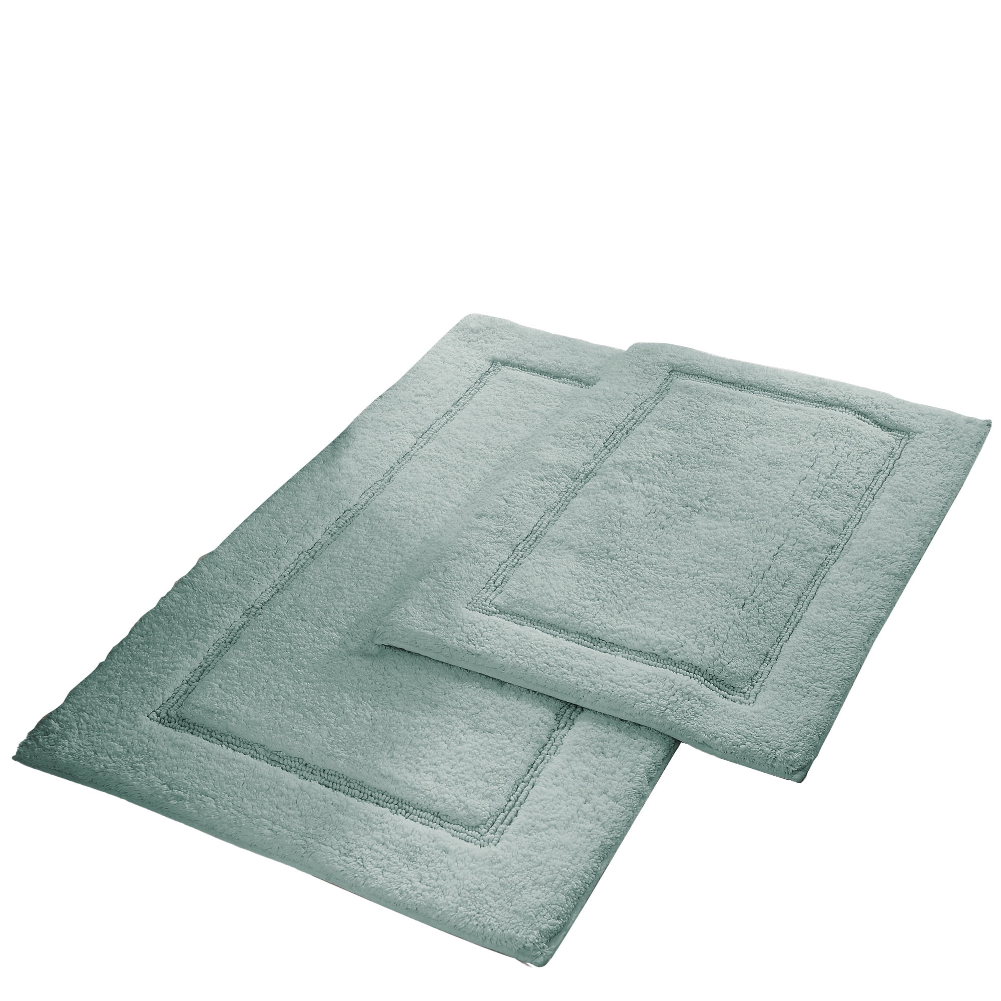  TEXTILOM Luxury 2 Pack Banded Cotton Bath Mats for