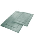 thumbnail image 4 of Modern Threads 2 Piece Non-Slip Cotton Adult Bath Rug Set, 17" x 24" & 21" x 34", Spa Blue, 4 of 5