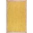 thumbnail image 2 of KH Handloom Handmade Hand Braided Natural Yellow Jute Area Rug For Living Room, Cotton Floor Mat, Cotton Centre Table Carpet, Home Decore Rug, 2 of 5