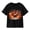 Black-34, variant on Floral Thankful Thanksgiving T-Shirt for Kids, 100% Cotton