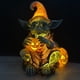thumbnail image 3 of Fiudx Lámpara de Calabaza de Halloween, Artesanía de Resina Iluminada, Diseño Único de Lámpara Colgante, Estética Minimalista, Decoración de Jardín Al Aire Libre, Ambiente de Fiesta Espeluznante, Tam, 3 of 3