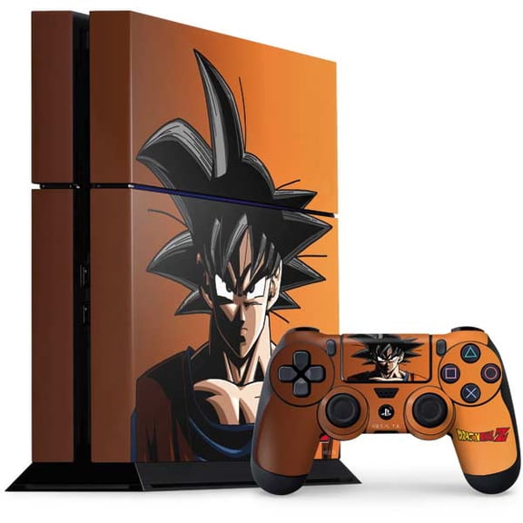 Skinit Dragon Ball Z Goku Portrait PS4 Console and Controller Bundle Skin