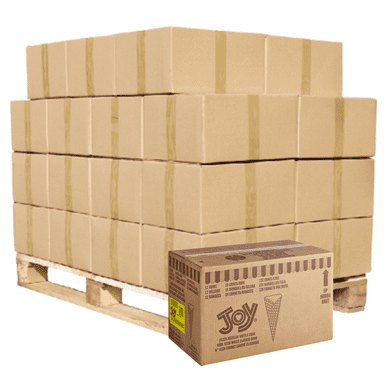 JOY Regular Waffle Cone - 16 Case/Pallet for Irresistible Ice Cream Delights