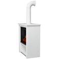 thumbnail image 4 of Bowery Hill Modern Stainless Steel Electric Fireplace in Matte White, 4 of 12