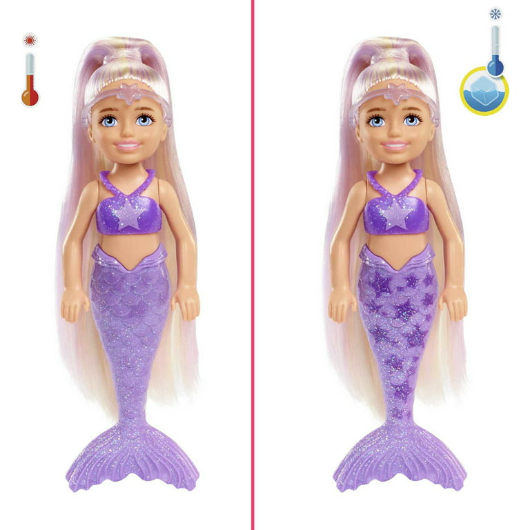Barbie Color Reveal Mermaid Baby Doll with 5 Surprises, Rainbow Mermai –  GOODIES FOR KIDDIES