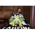 thumbnail image 5 of Yibo I Just Freaking Love Camping Ok? Fleece Flannel Gift Blanket Lightweight Soft Throw Blanket Cute Cozy Blanket for Bed Couch Travel Outdoor for Adult, 5 of 7