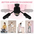 thumbnail image 2 of Leg Stretcher with 62.2" Length & 6" PU Cushion, 330 LBS Black Leg Stretching Split Machine with Steel Frame & 0~240° Range, Flexibility Stretching Machine with 360° Casters, for Fitness Center, Gym, 2 of 7