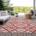 thumbnail image 6 of Addison Rugs Chantille Indoor/Outdoor Transitional Geometric Red Washable Rectangle Rug, 5' x 7'6", 6 of 6
