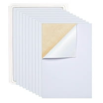 20PCS White Velvet Fabric Sticky Back Adhesive Sheets 8.3"x11.8" Soft Self Adhesive Felt Fabric for Christmas Art Decoration Drawer Liner Craft Making White