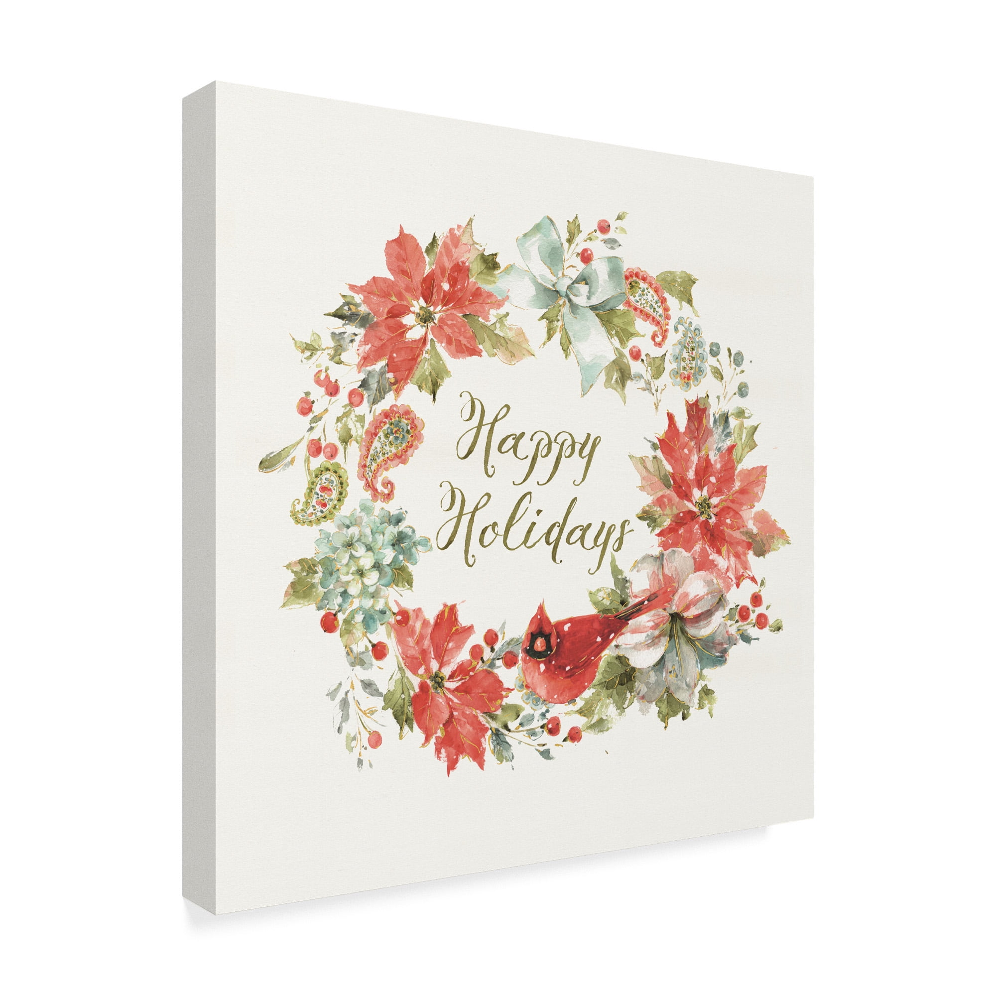 Trademark Fine Art 'Home for the Holidays Happy' Canvas Art by Lisa Audit