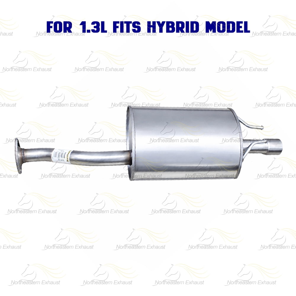 Northeastern Exhaust Rear Muffler Fits 2006-2011 Honda Civic 1.3L & 1.8L Sedan - Direct Fit | Stainless Steel