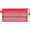 Red, variant on Colorful Transparent Pen Bag, Rainbow Stripe Design, Zippered Stationery Pouch File Bag