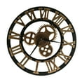 thumbnail image 4 of OFFIGAM Golden Industrial Gear Wall Clock, Creative Chic Hanging Decor for Home, Office, Living Room Decoration, 4 of 5