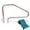 4' Teal, variant on Aqua Select Stainless Steel 50" Handrail with 4' Brown Rail Runner