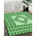 thumbnail image 2 of Ahgly Company Indoor Square Patterned Jade Green Area Rugs, 8' Square, 2 of 6