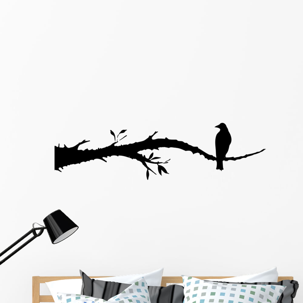 Black Crows Wall Decals Winter Branches Wall Decals Halloween Decorations Halloween Window Clings Party Supplies 