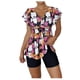 thumbnail image 1 of Elegante traje de baño informal con estampado de vendaje de cuerpo partido conservador para mujer OAVQHLG3B Store lin121212, 1 of 4