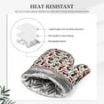thumbnail image 4 of Honeii Christmas Cat patten Oven Mitts and Pot Holders Sets, Baker Oven Mitts, Mittens for Kitchen Decor, Baking Lover over Gloves Gifts, 4 of 7